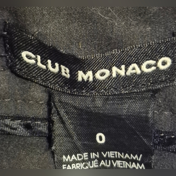 Club Monaco Black Slim Fit Trousers - Picture 3 of 4